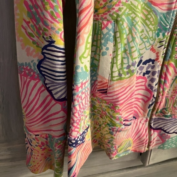 Lilly Pulitzer Reagan UPF 50 Full Zip Jacket Multi Roar Of The Seas - Picture 3 of 7
